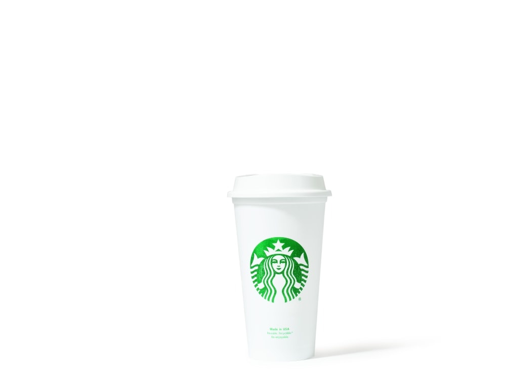 slide 1 of 1, Starbucks Reusable Cup - Clear, 16 oz