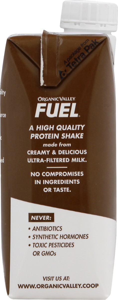 slide 8 of 10, Organic Valley Organic Fuel Chocolate Protein, 11 fl oz