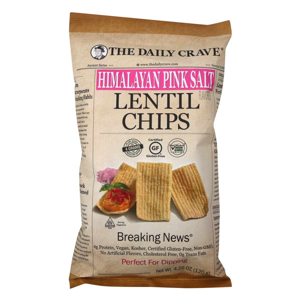 slide 7 of 9, The Daily Crave Himalayan Pink Lentil Chips, 4.25 oz