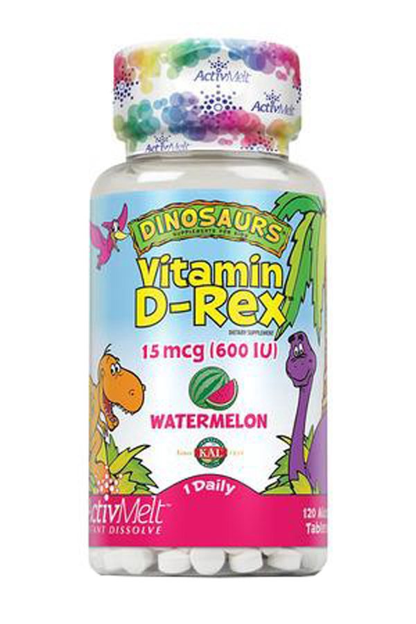 slide 1 of 1, Kal D-Rex Vitamin ActivMelt 600IU, 120 ct