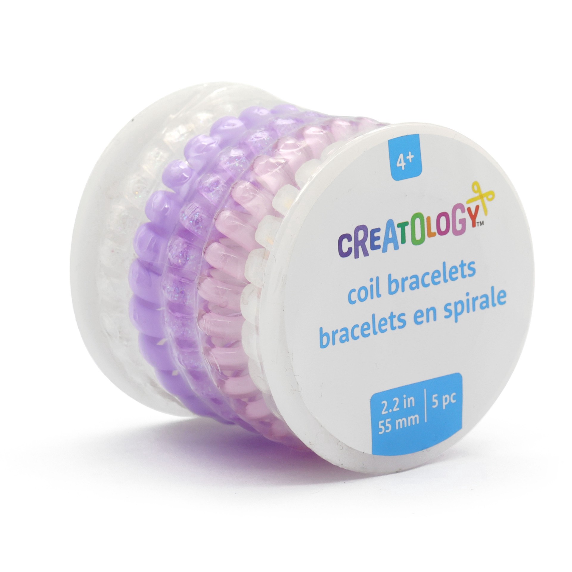 slide 3 of 3, Unicorn Coil Bracelets By Creatology, 2.2 in