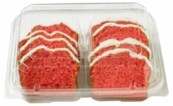 Bakery Fresh Strawberry Sliced Loaf Cake, 8 pc / 0.7 lb