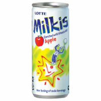 slide 1 of 1, Lotte Milkis Apple Soda, 8.45 oz