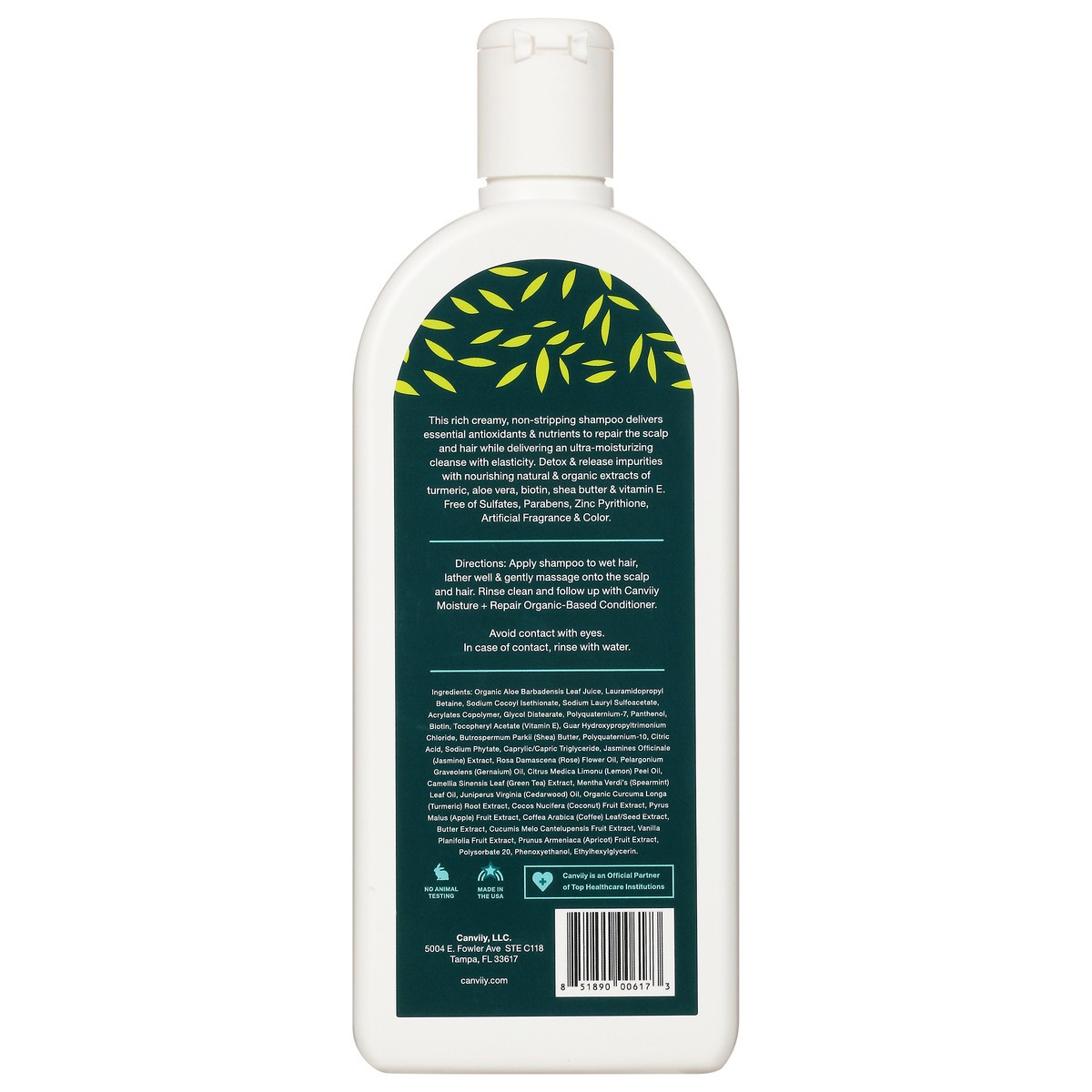 slide 8 of 10, Canviiy Scalp Bliss Moisture + Repair Organic-Based Shampoo 12 fl oz, 12 fl oz