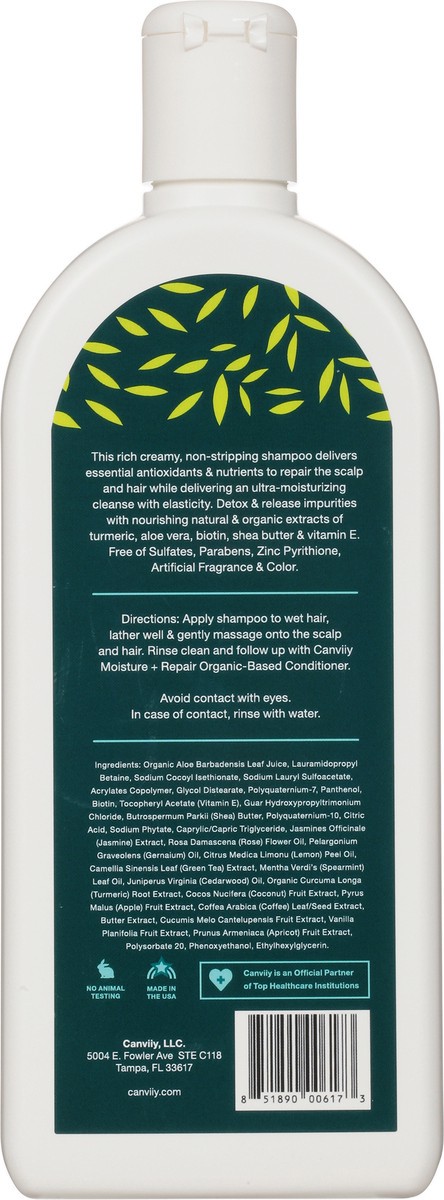 slide 3 of 10, Canviiy Scalp Bliss Moisture + Repair Organic-Based Shampoo 12 fl oz, 12 fl oz