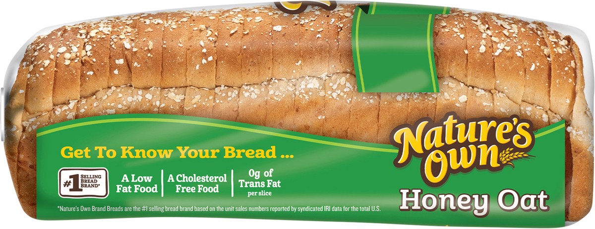 slide 4 of 10, Nature's Own Honey Oat Bread, Wheat Bread, Sliced Sandwich Bread, 20 oz Loaf, 20 oz