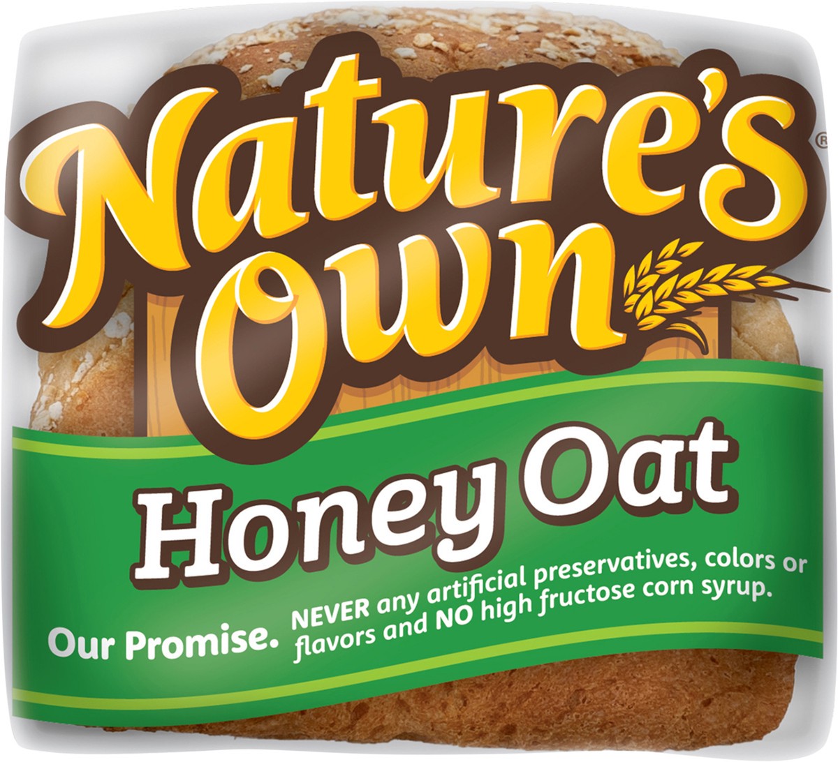 slide 8 of 10, Nature's Own Honey Oat Bread, Wheat Bread, Sliced Sandwich Bread, 20 oz Loaf, 20 oz