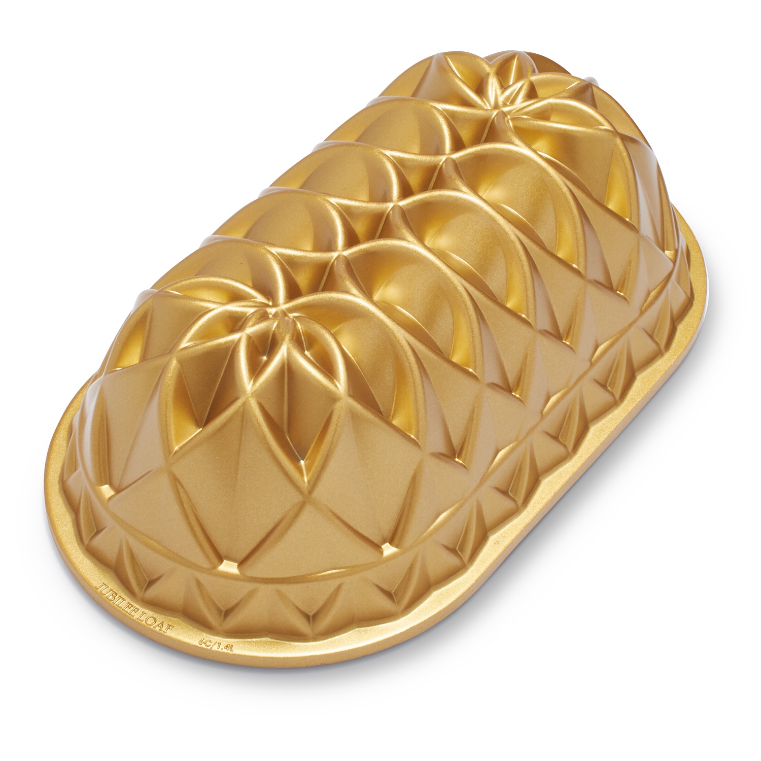 slide 1 of 1, Nordic Ware Jubilee Loaf Pan, Gold, 6 cups