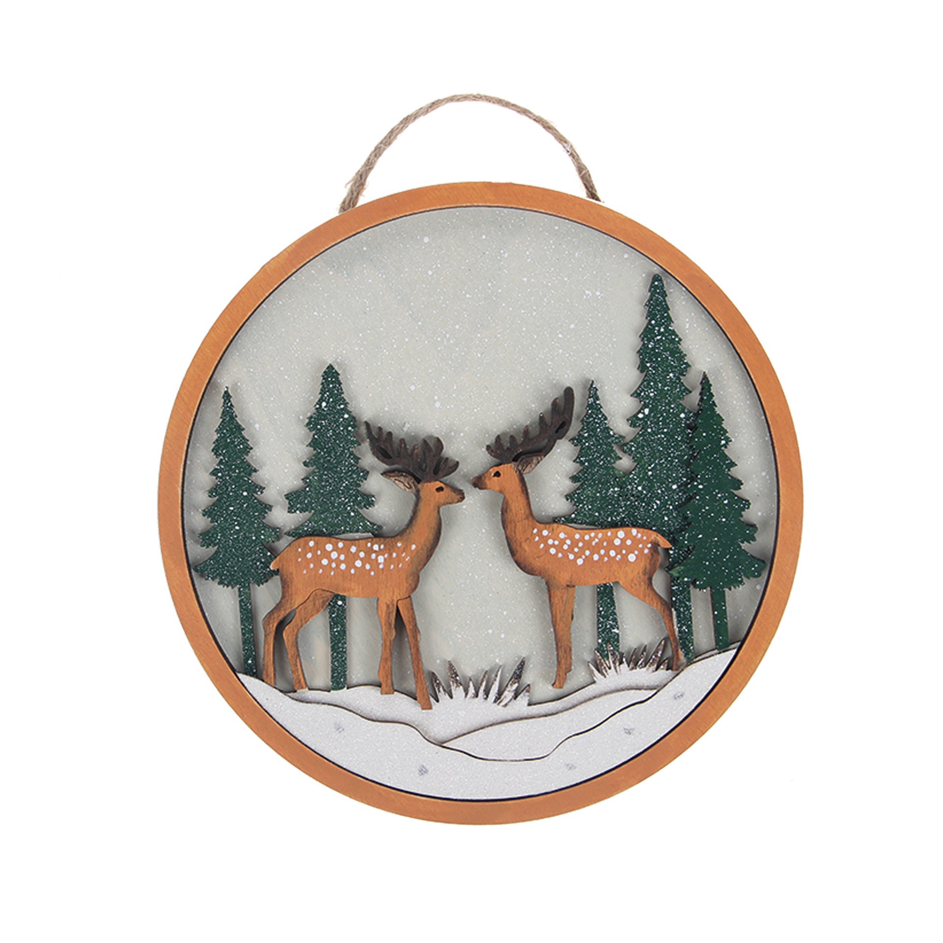 slide 2 of 4, 6" Deer Plaque Diy Wood Decor Kit By Make Market, 6 in x 6 in