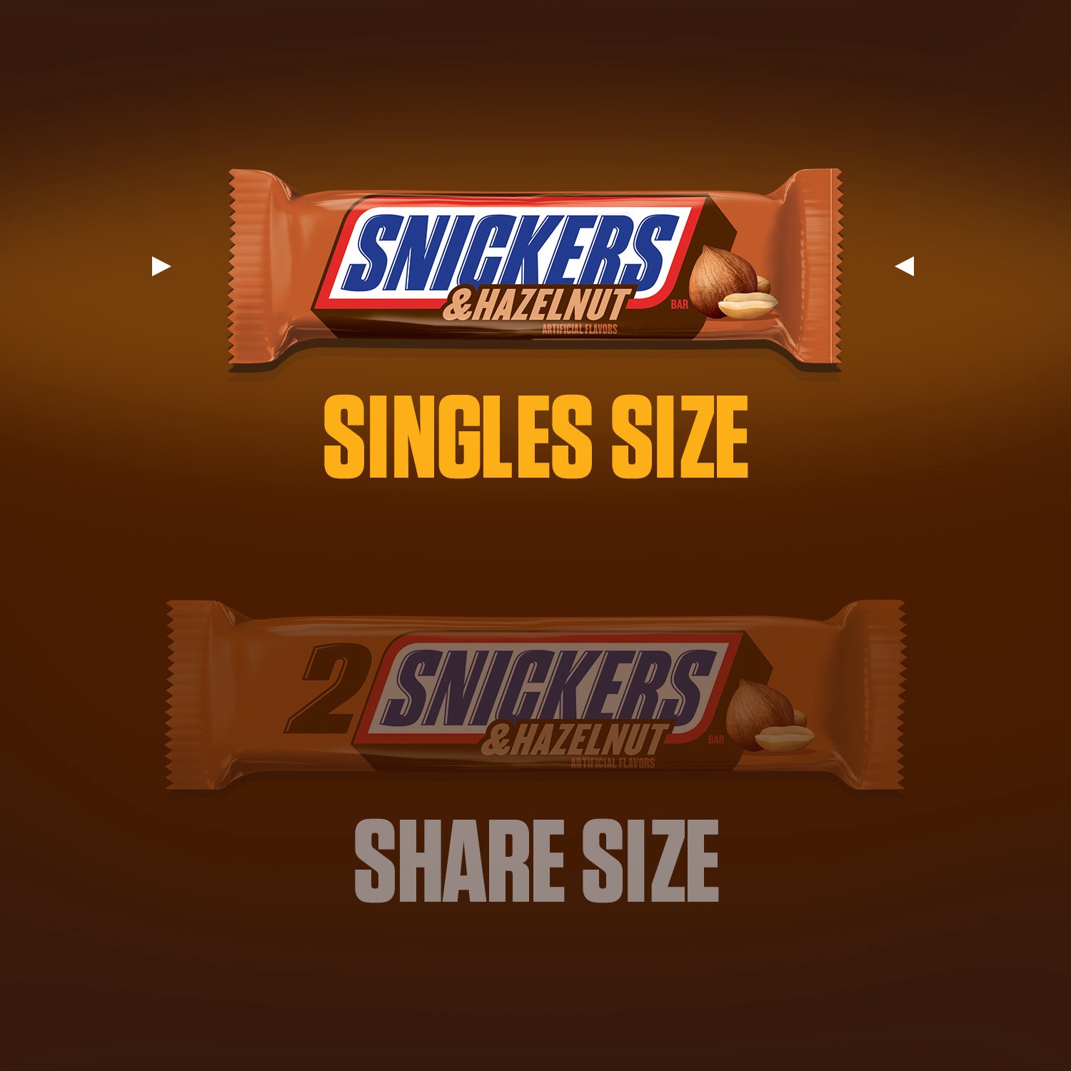 slide 5 of 8, SNICKERS Hazelnut Singles Size Candy Bars, 1.76-Ounce Bars 24-Count Box, 42.24 oz