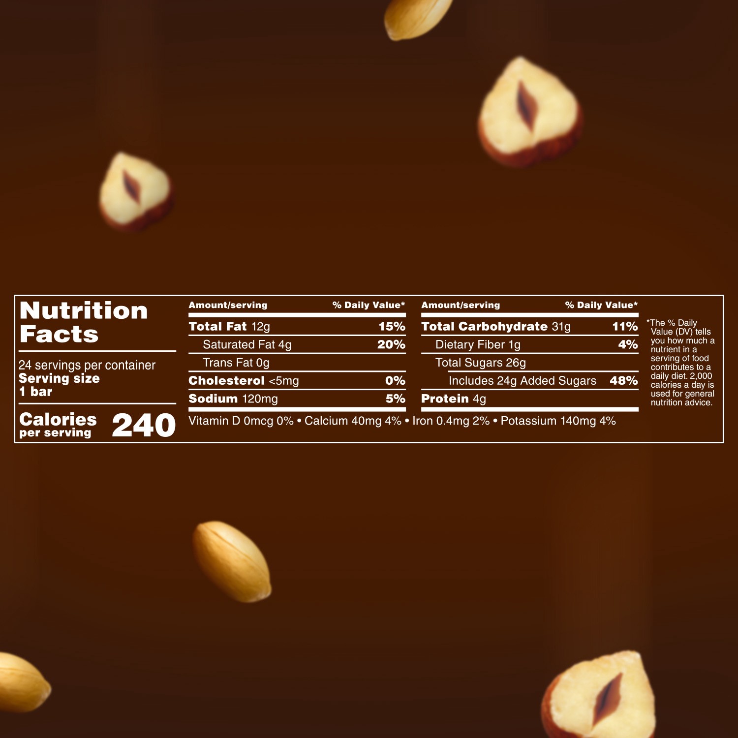 slide 8 of 8, SNICKERS Hazelnut Singles Size Candy Bars, 1.76-Ounce Bars 24-Count Box, 42.24 oz