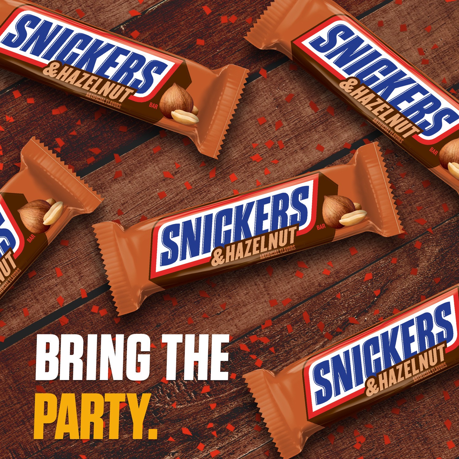 slide 4 of 8, SNICKERS Hazelnut Singles Size Candy Bars, 1.76-Ounce Bars 24-Count Box, 42.24 oz