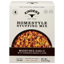 Kinder's Homestyle Woodfired Garlic With Hardwood Smoked Flavor Stuffing Mix 6 Oz