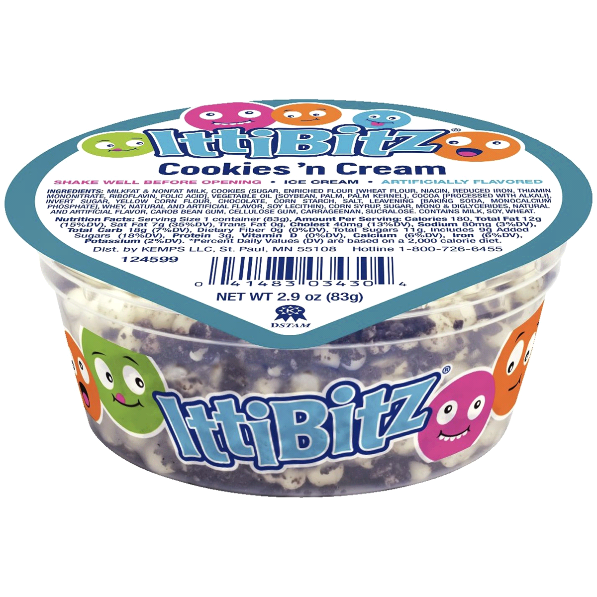 slide 1 of 1, ITTI BITZ Ice Cream 2.9 oz, 2.9 fl oz