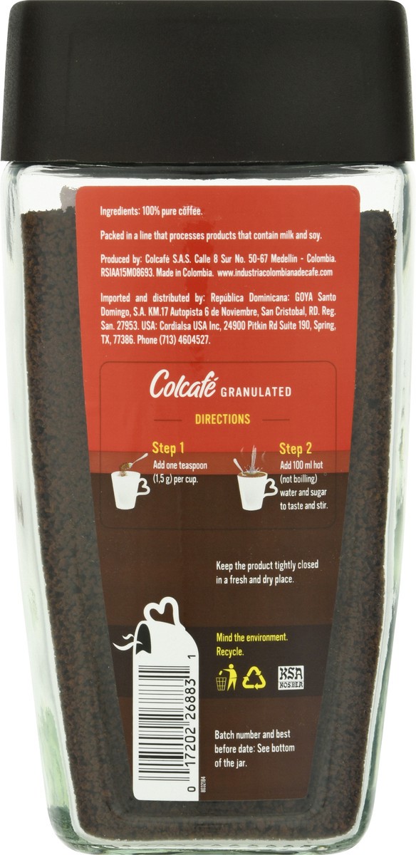 slide 9 of 12, NON BRAND Colcafe Cafe Instantaneo Granulated (Instant Coffee) Jar - 6 oz, 6 oz