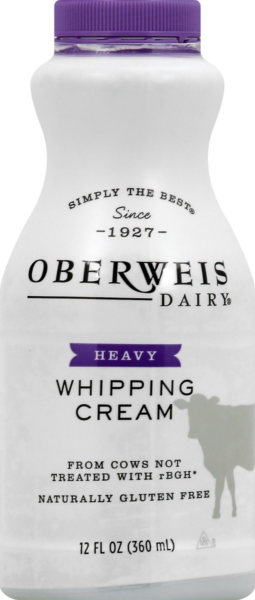 slide 7 of 12, Oberweis Heavy Whipping Cream, 12 fl oz