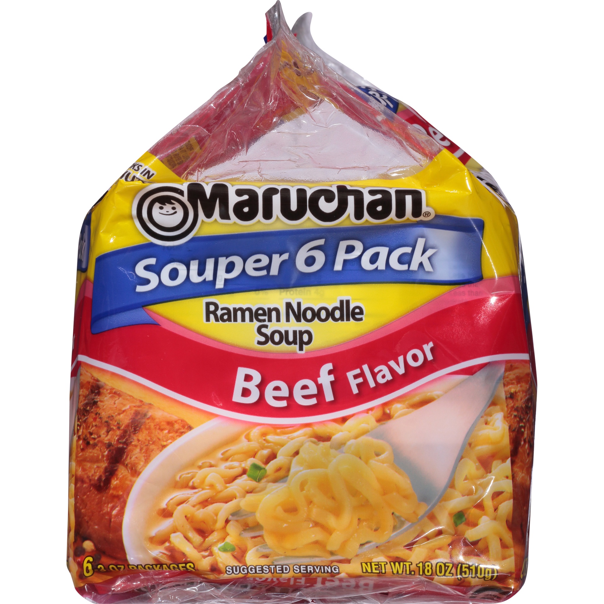 Maruchan Beef Ramen Noodle Soup 6 Ct; 3 Oz 