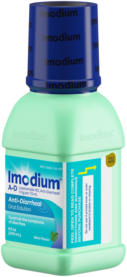 slide 3 of 6, Imodium A-D Anti-Diarrheal Mint Flavor Liquid, 8 fl oz