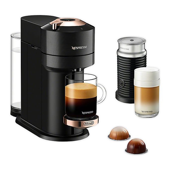 slide 1 of 8, Nespresso by De'Longhi Vertuo Next Premium Espresso Maker with Aeroccino - Black, 1 ct