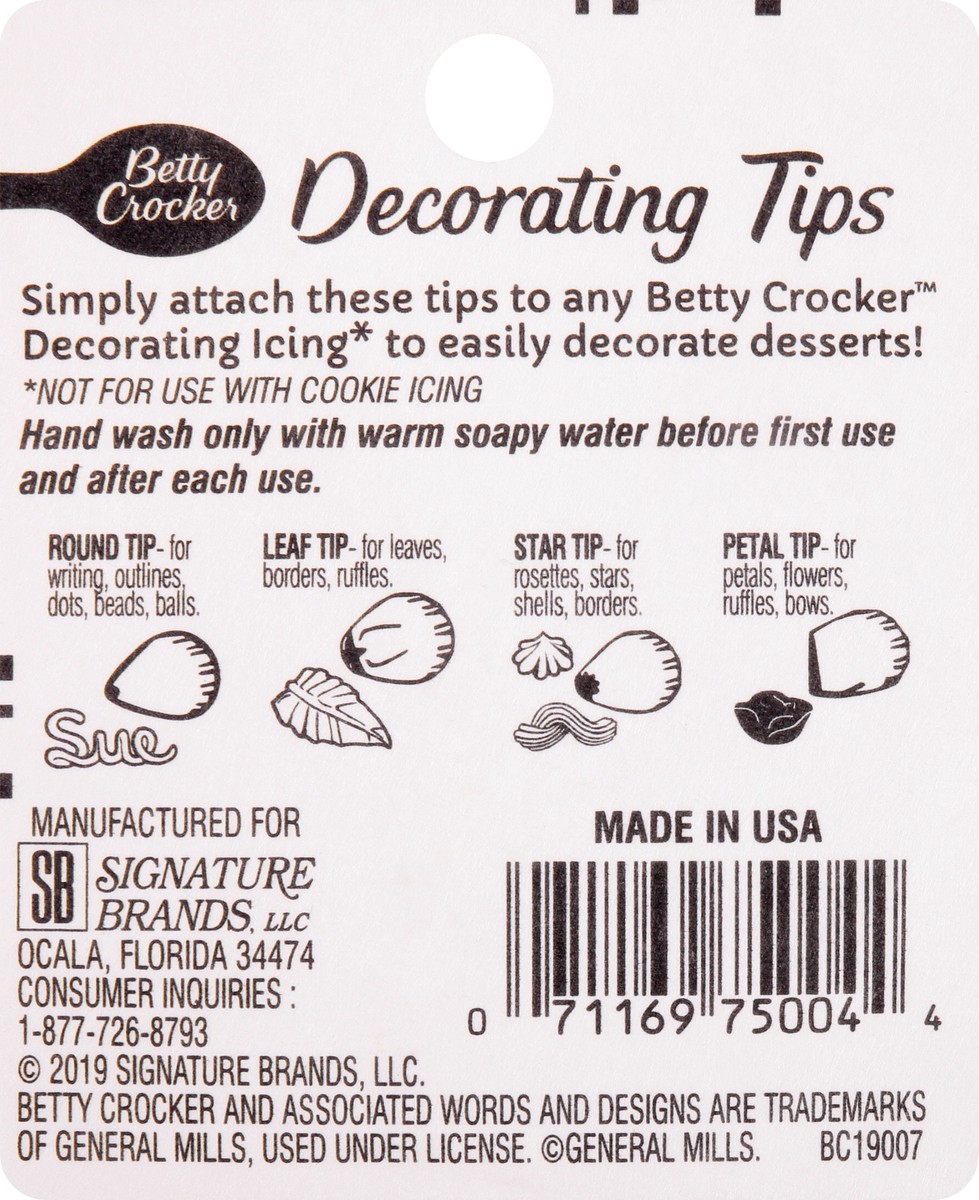 slide 6 of 9, Betty Crocker Decorating Tips 4 ea, 4 ct