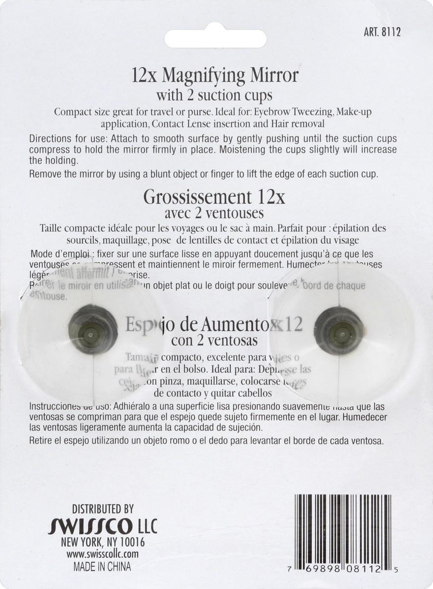 slide 2 of 3, Swissco Mirror, Magnifying, 12 ct