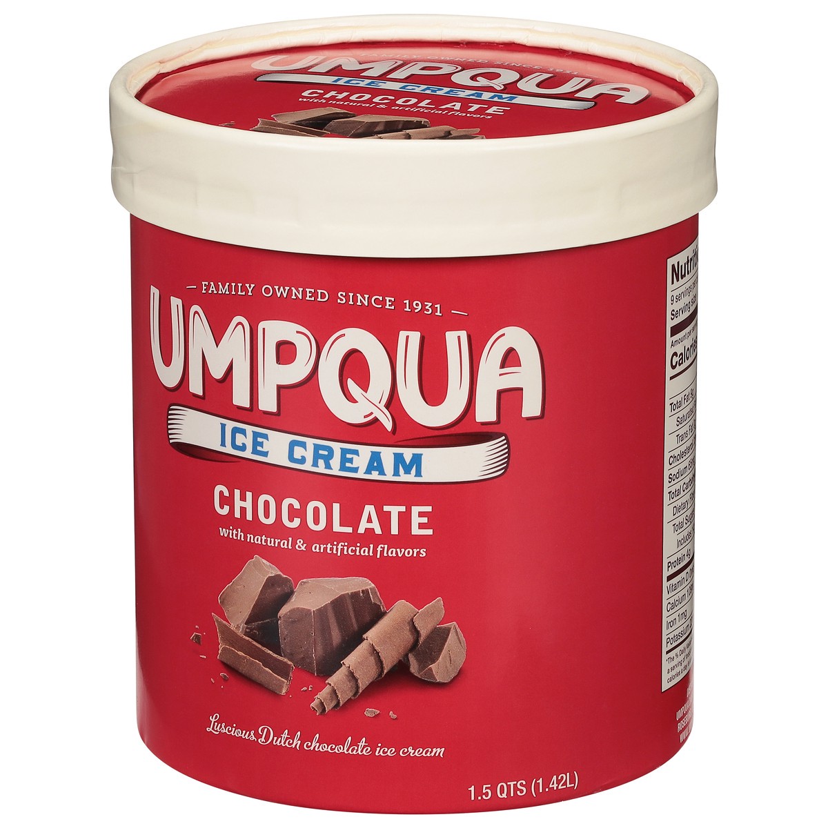 slide 2 of 9, Umpqua Chocolate Ice Cream 1.5 qt, 1.5 qt