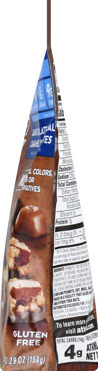 slide 4 of 9, Atkins Dark Chocolate Sea Salt Caramel Crunch Bites Snack 5.29 oz, 5.29 oz