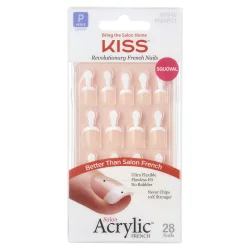 Kiss Salon Acrylic French Petite Length Nails