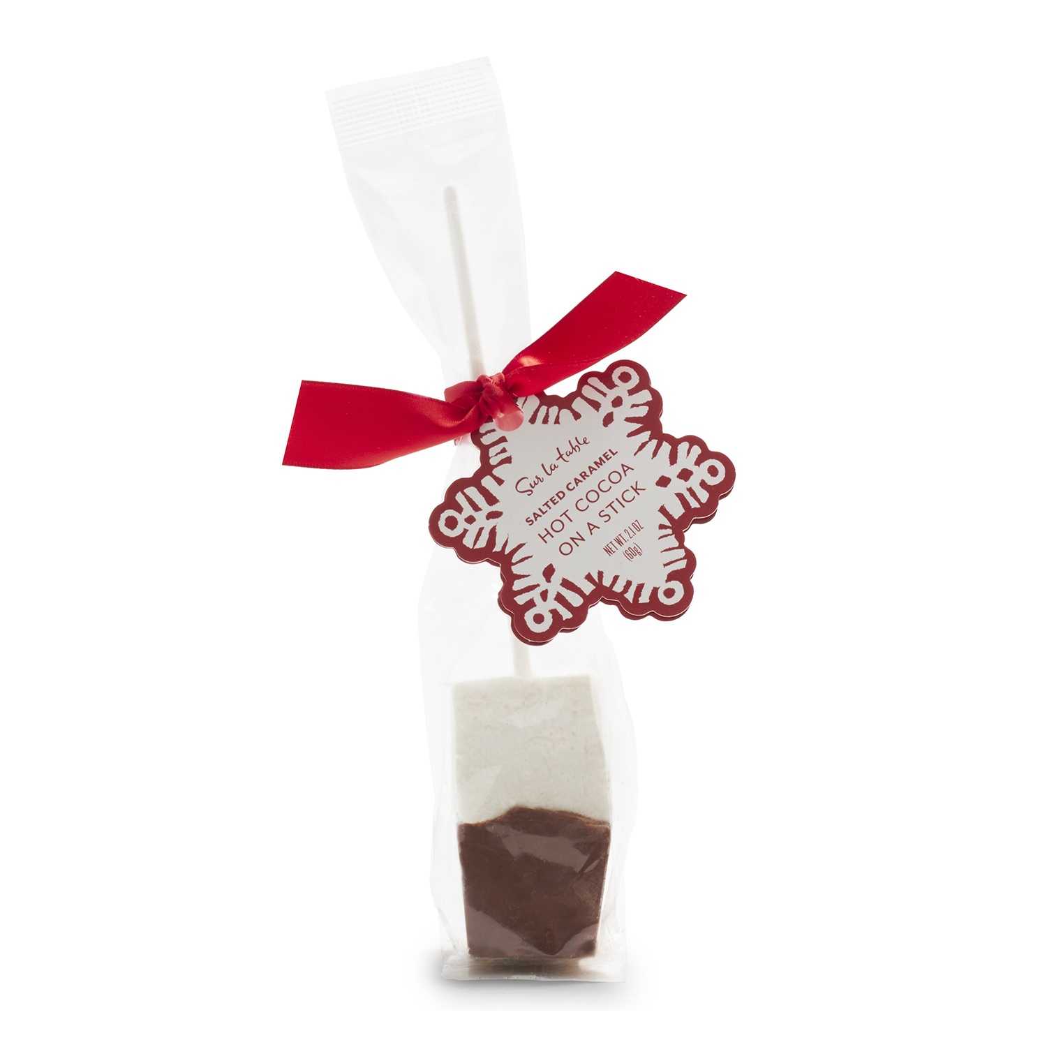 slide 1 of 1, Saxon Chocolates Salted Caramel Hot Cocoa on a Stick, 1 ct