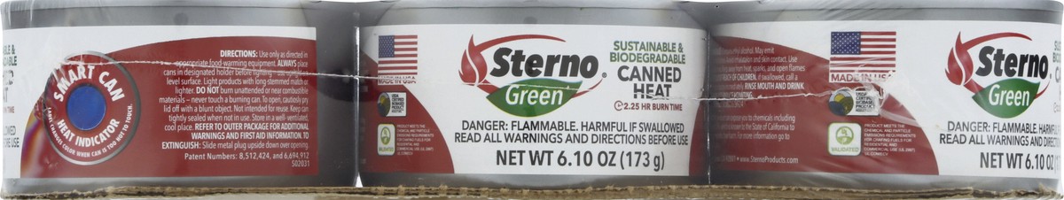 slide 7 of 11, Sterno Green Canned Heat 6 ea, 6 ct