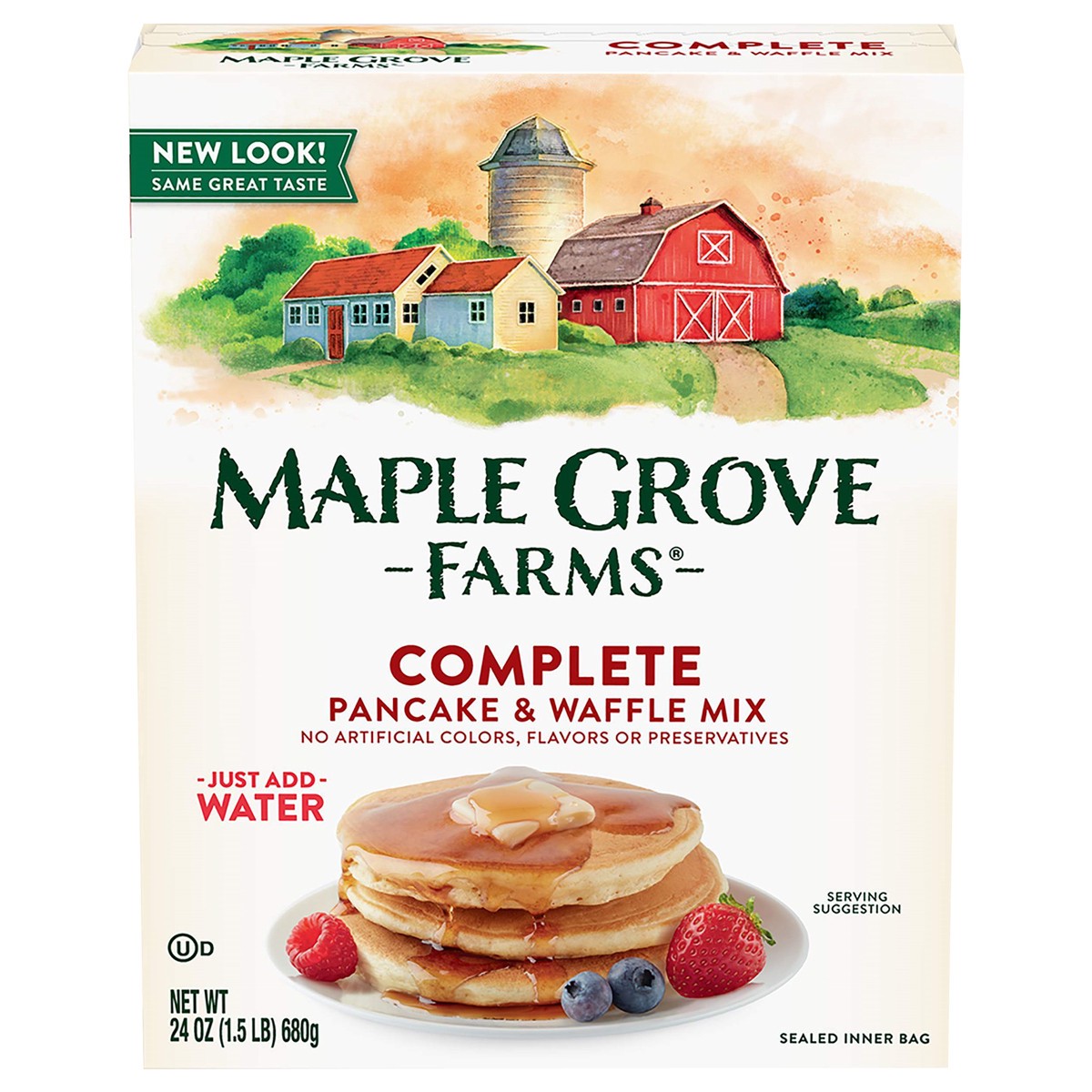 slide 6 of 14, Maple Grove Farms Complete Pancake & Waffle Mix 24 oz, 24 oz