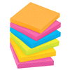 slide 4 of 13, Post-It Notes, Super Sticky, 3" x 3" - Multicolor, 5 ct