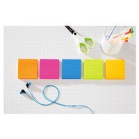 slide 9 of 13, Post-It Notes, Super Sticky, 3" x 3" - Multicolor, 5 ct