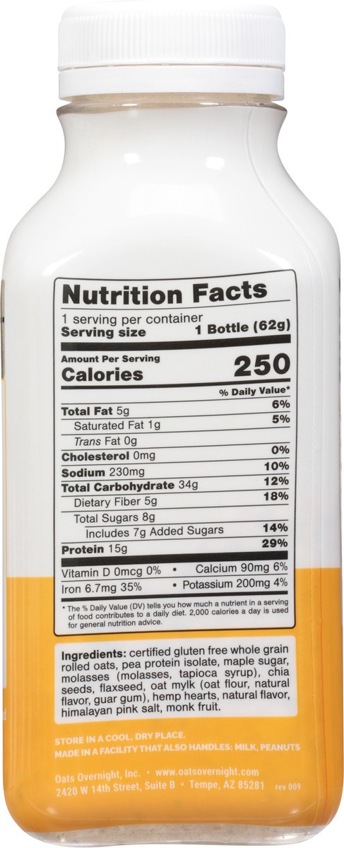 slide 7 of 9, Oats Overnight Maple Brown Sugar Shake 2.1 oz, 2.1 oz
