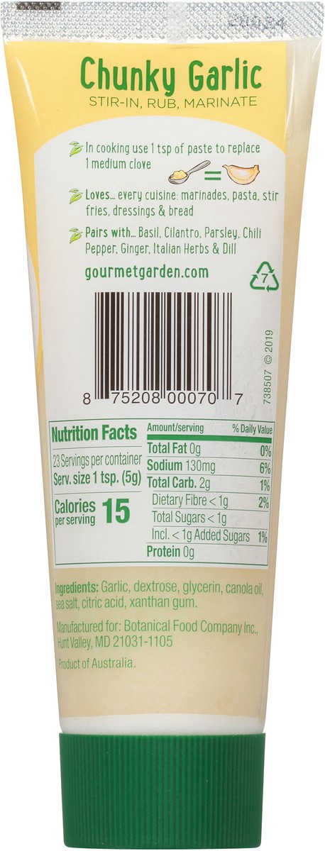 slide 4 of 7, Gourmet Garden Minced Garlic Stir-In Paste, 4 oz, 4 oz