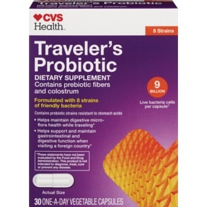 slide 1 of 1, CVS Health Traveler's Probiotic Capsules, 30 ct