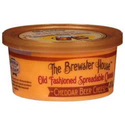 The Brewster House Spreadable Cheese, Old Fashioned, Cheddar Beer Cheese