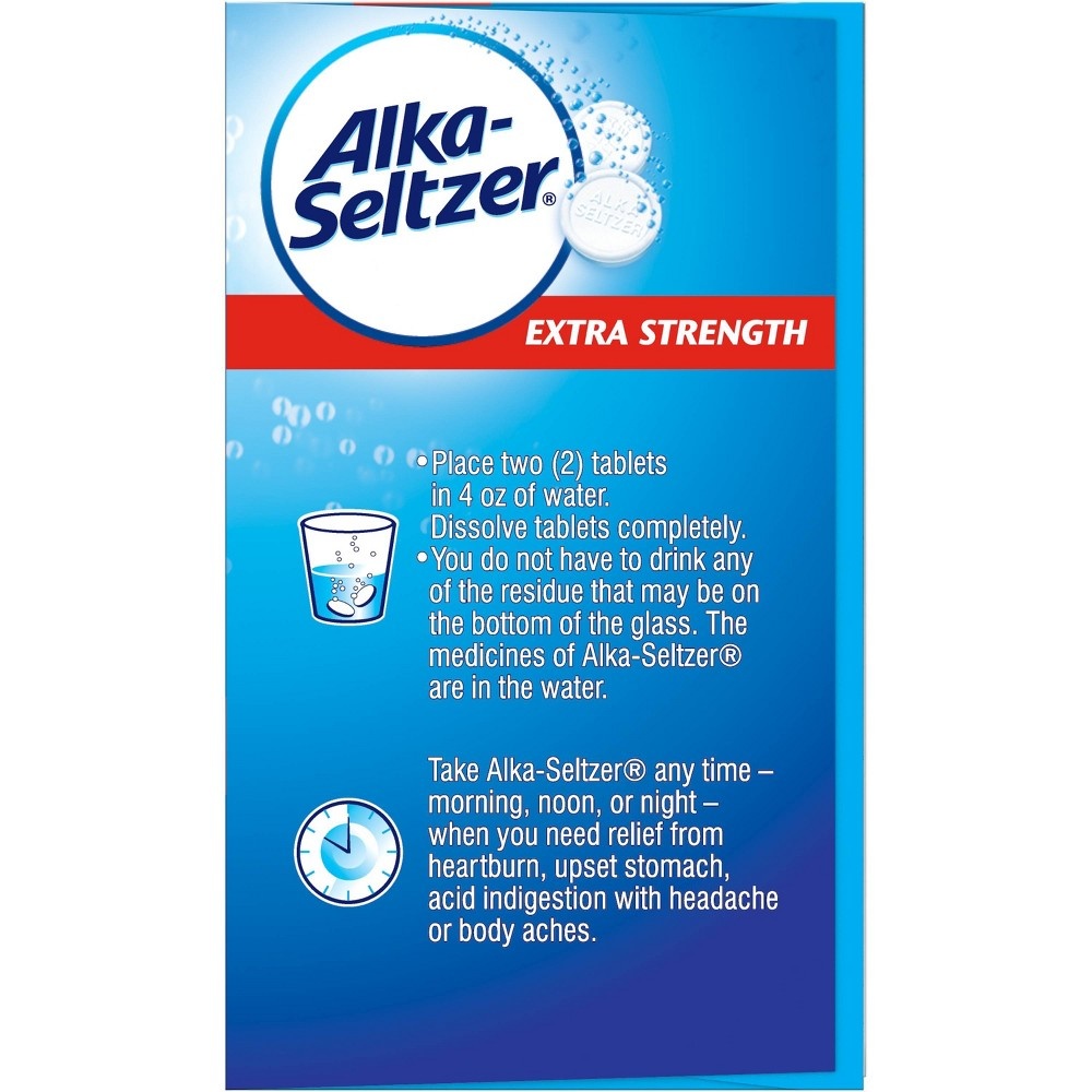 slide 3 of 4, Alka-Seltzer Extra Strength Effervescent Tablets, 24 ct
