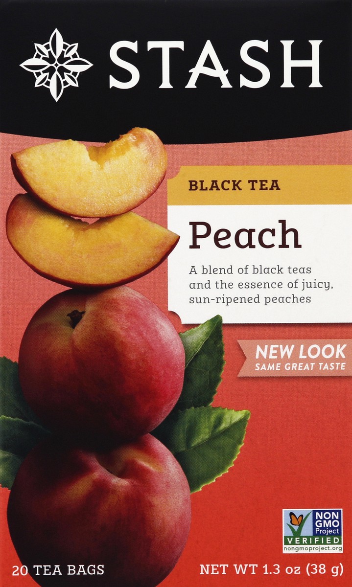 slide 4 of 5, Stash Premium Peach Black Tea - 20 ct, 20 ct