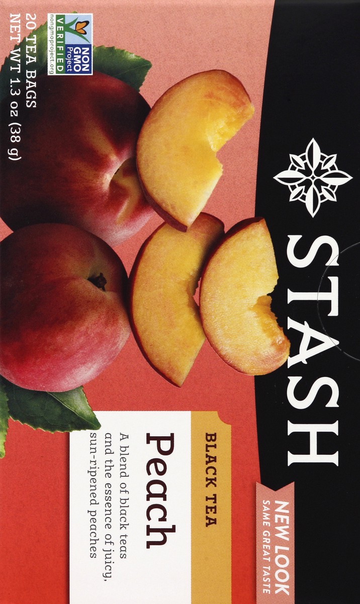 slide 5 of 5, Stash Premium Peach Black Tea - 20 ct, 20 ct