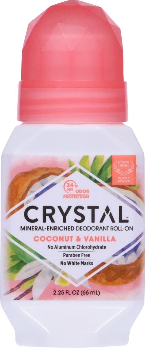 slide 4 of 9, Crystal Roll On Coconut & Vanilla Deodorant 2.25 fl oz, 2.25 fl oz