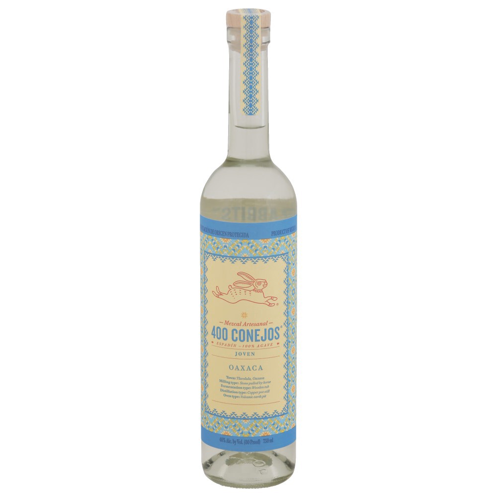 slide 1 of 3, 400 Conejos Mezcal, 750 ml