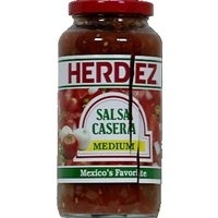 slide 1 of 1, Herdez Salsa Casera Medium Jar, 21 oz