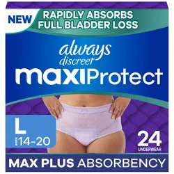 Always Discreet MaxiProtect Underwear - Large
