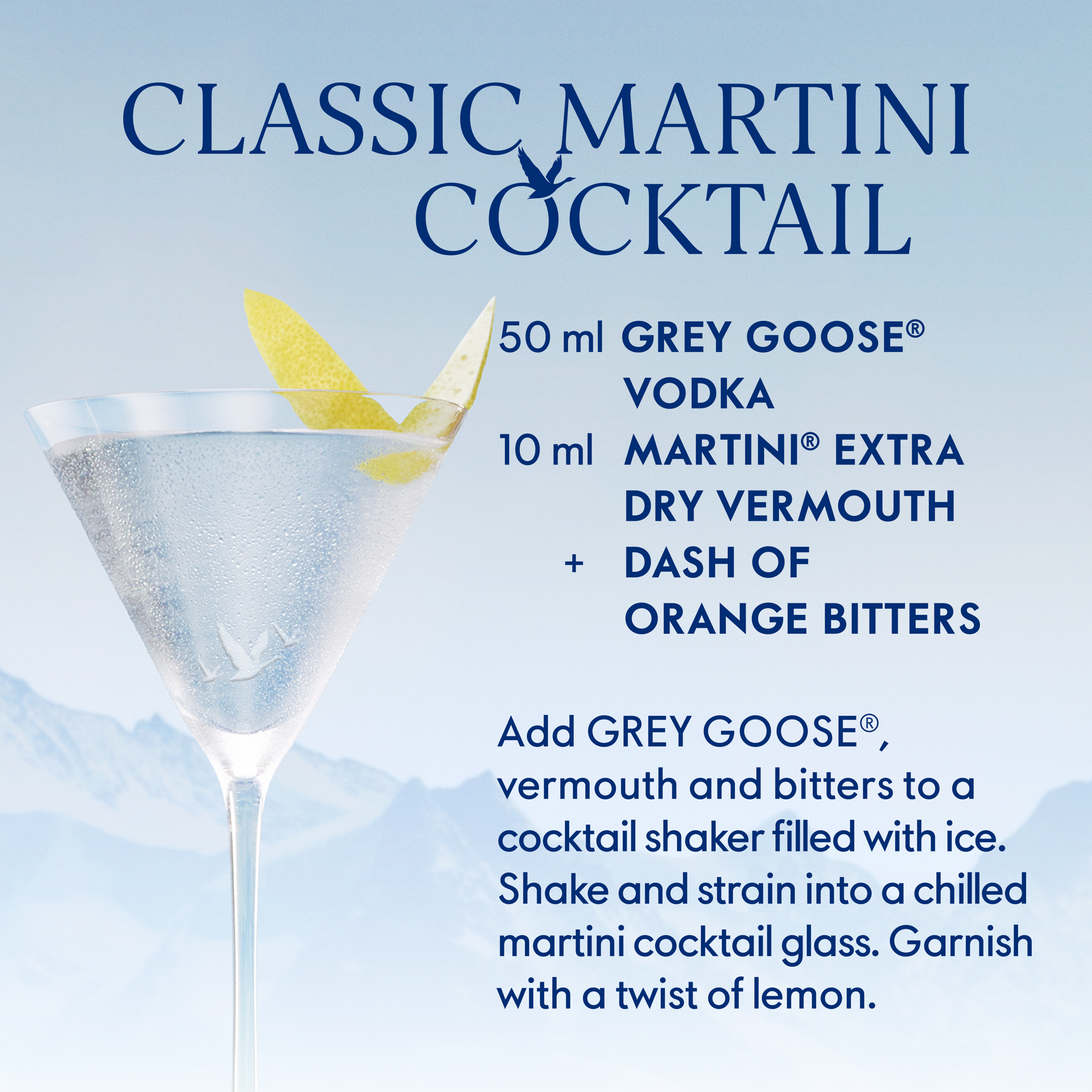 slide 3 of 5, Grey Goose Vodka 1.75L Gift Pack With Branded Martini Glasses, 1.75 liter