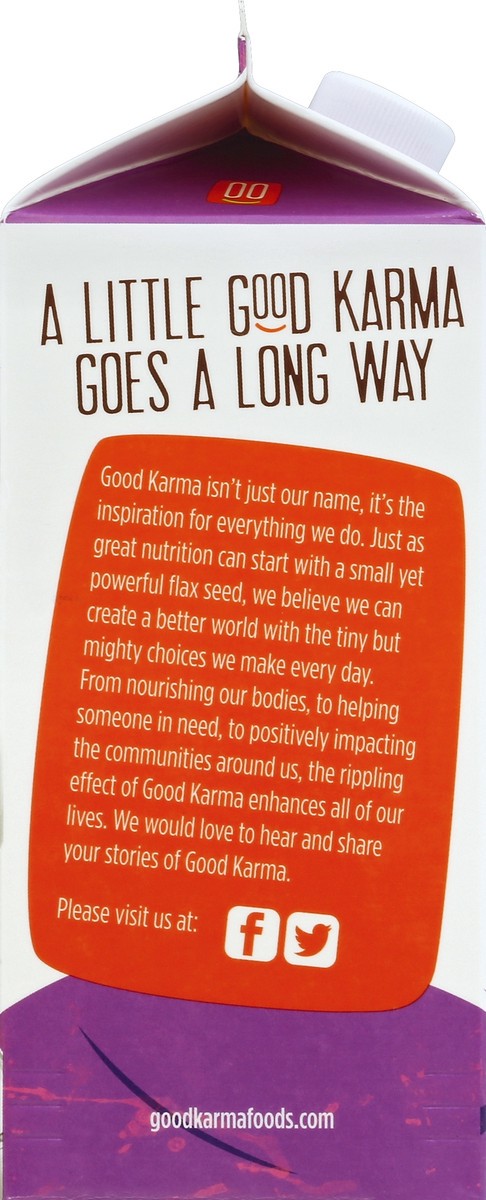 slide 3 of 4, Good Karma Original Flax Milk, 64 oz