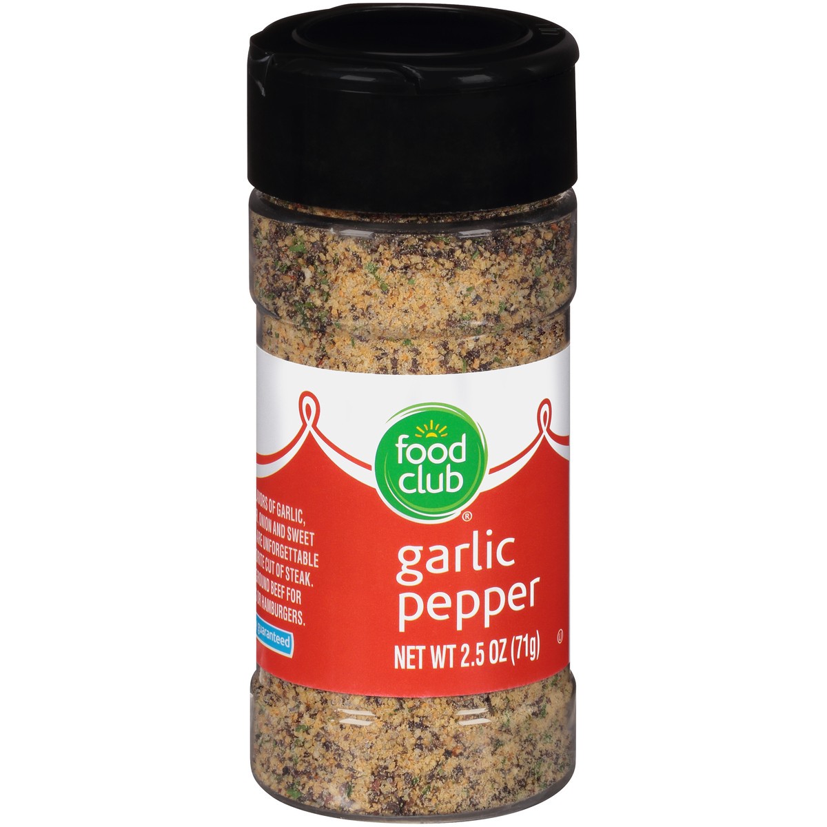 slide 2 of 13, Food Club Garlic Pepper, 2.5 oz