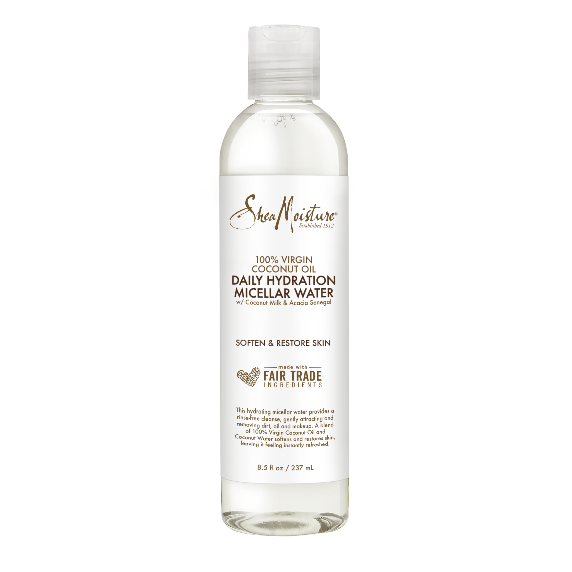 slide 2 of 4, SheaMoisture Micellar Water 100% Virgin Coconut Oil, 8.5 oz, 8.5 oz