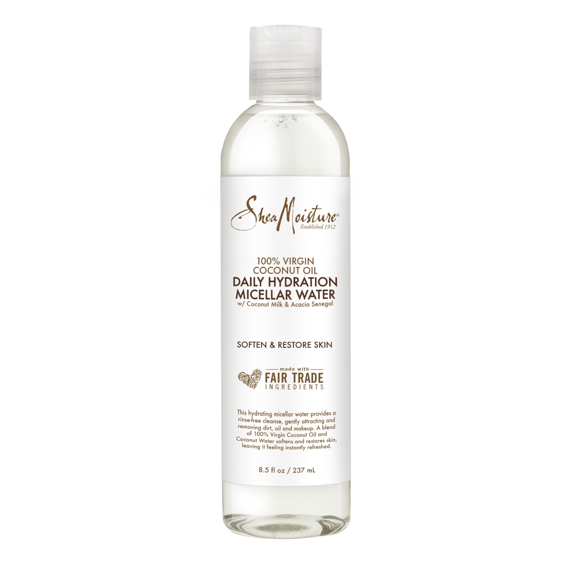 slide 1 of 4, SheaMoisture Micellar Water 100% Virgin Coconut Oil, 8.5 oz, 8.5 oz