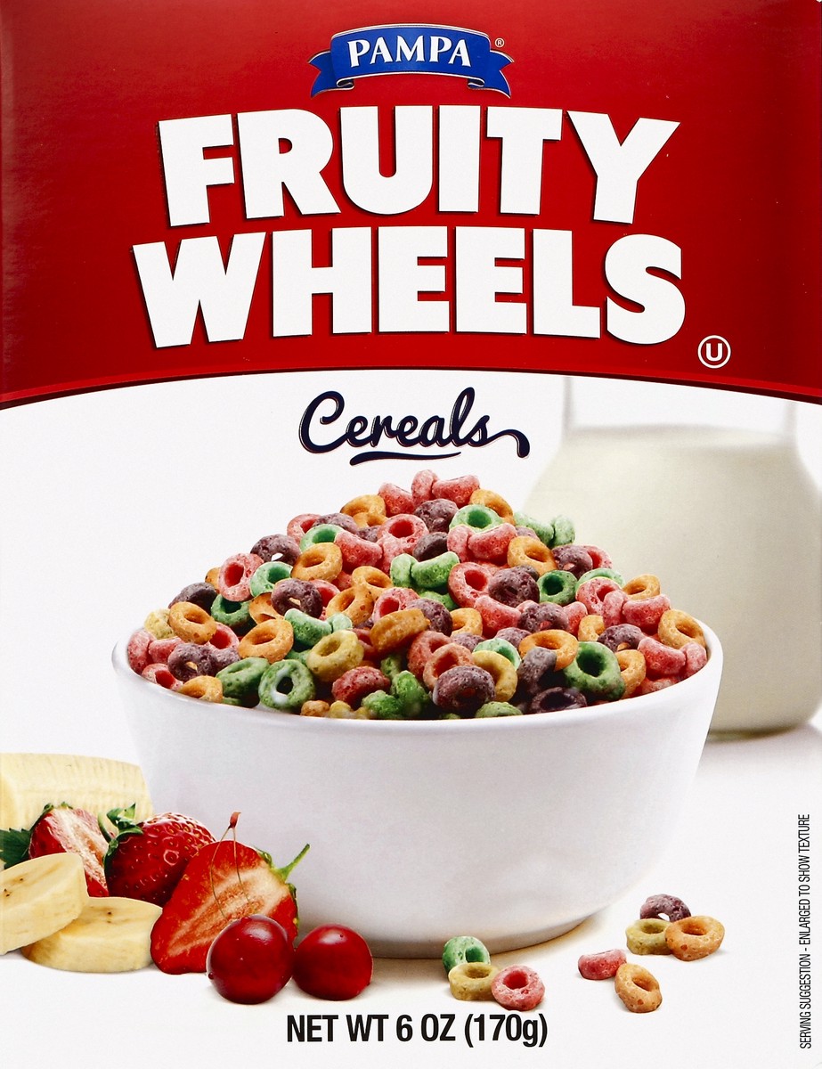 slide 3 of 4, Pampa Fruity Wheels Cereal, 7 Oz., 1 ct